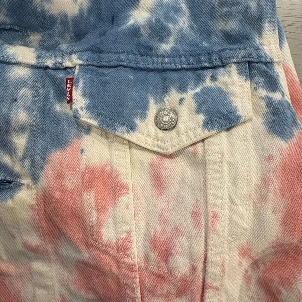 Levi's Vibrant Tie-Dye Denim Jacket - Picture 9 of 14